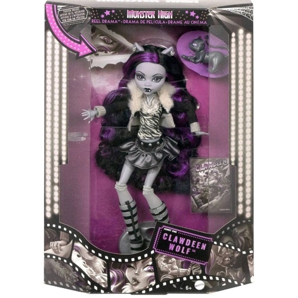 2025 Mattel Monster High Clawden Wolf Reel Drama Fashion Doll New In Box - Picture 1 of 14